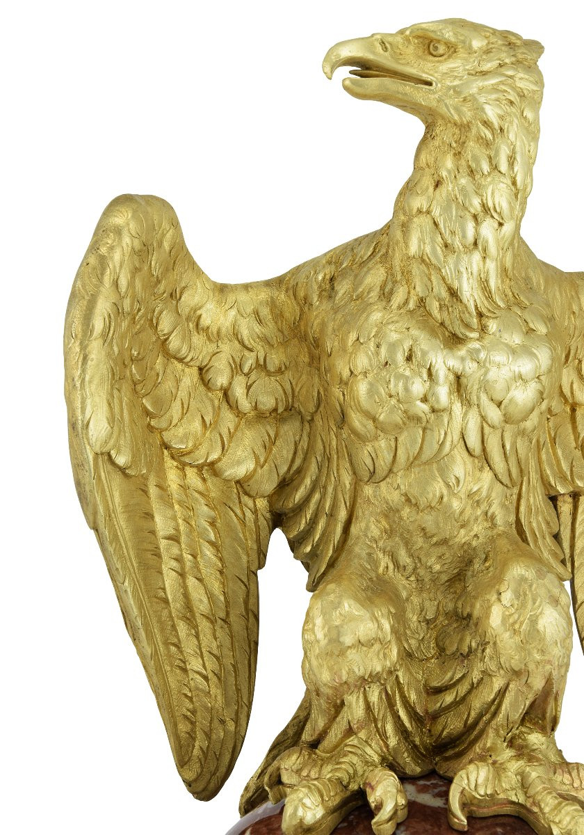 Paire d'aigles impériaux signée D. Campagne / LeBlanc-photo-7