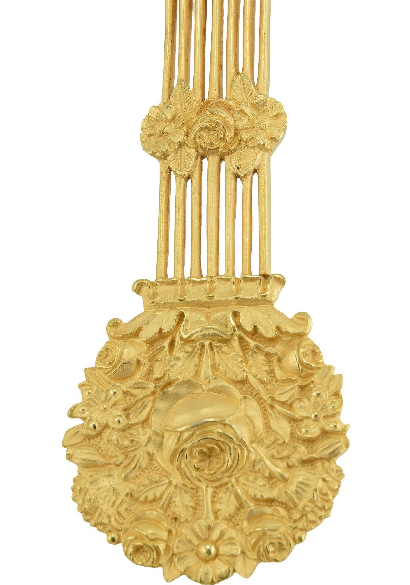 Portico Clock Burl Wood Charles X 1840-photo-4