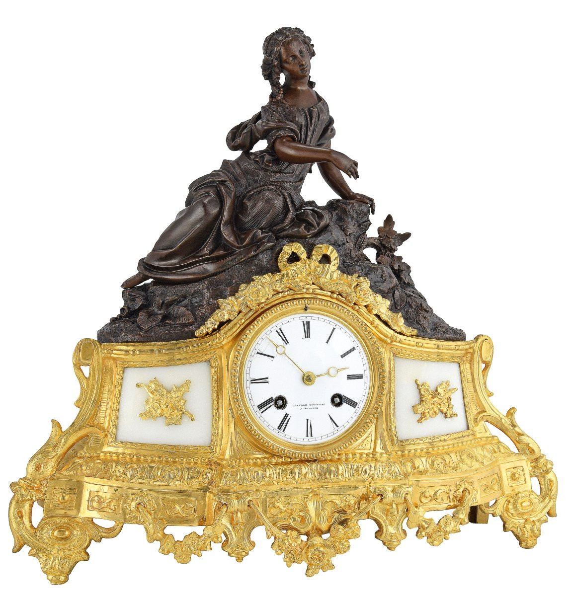 Clock Allegorical Female Figure 19th-photo-4