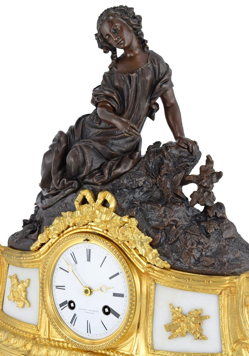 Clock Allegorical Female Figure 19th-photo-5