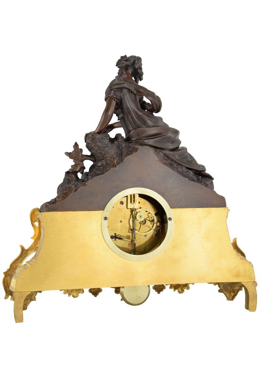 Clock Allegorical Female Figure 19th-photo-6