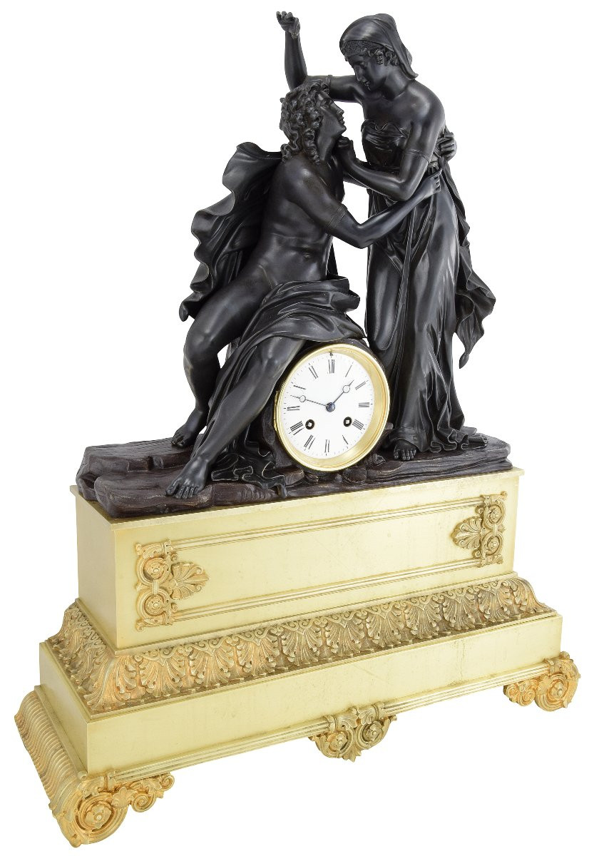 Clock Mythologique "leander, The Fragrant Hero"-photo-3