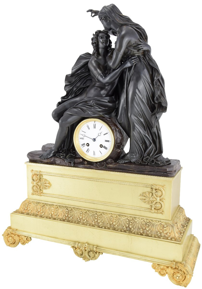 Clock Mythologique "leander, The Fragrant Hero"-photo-4