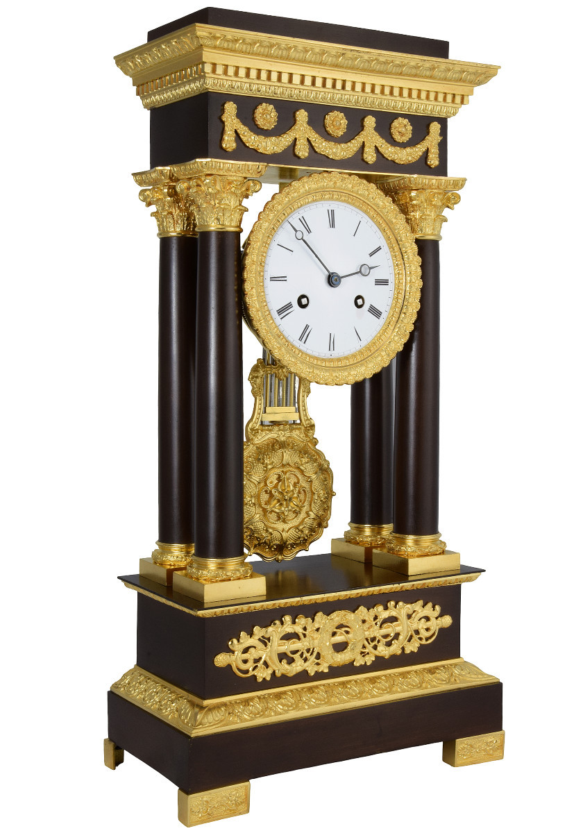 Pendule portique Horloger : PONS 1827