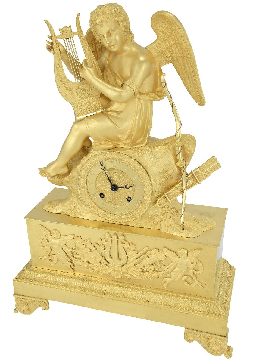 Clock Allegorical To The Musical Putto Representing Love-photo-3