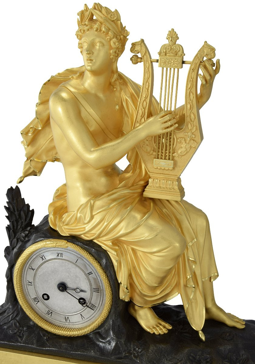Clock Mythologique "apollo And The Serpent" Watchmaker: Pons-photo-3