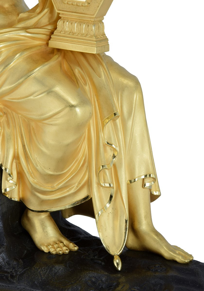 Clock Mythologique "apollo And The Serpent" Watchmaker: Pons-photo-3