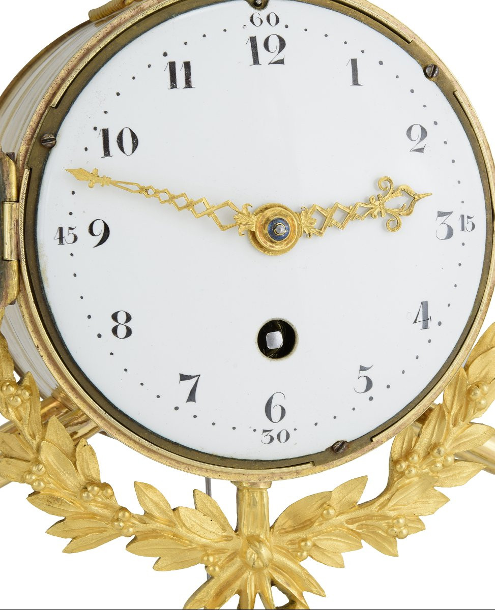 Clock Portico XVIIIème Era Louis XVI 18th Century XVIIIe-photo-4