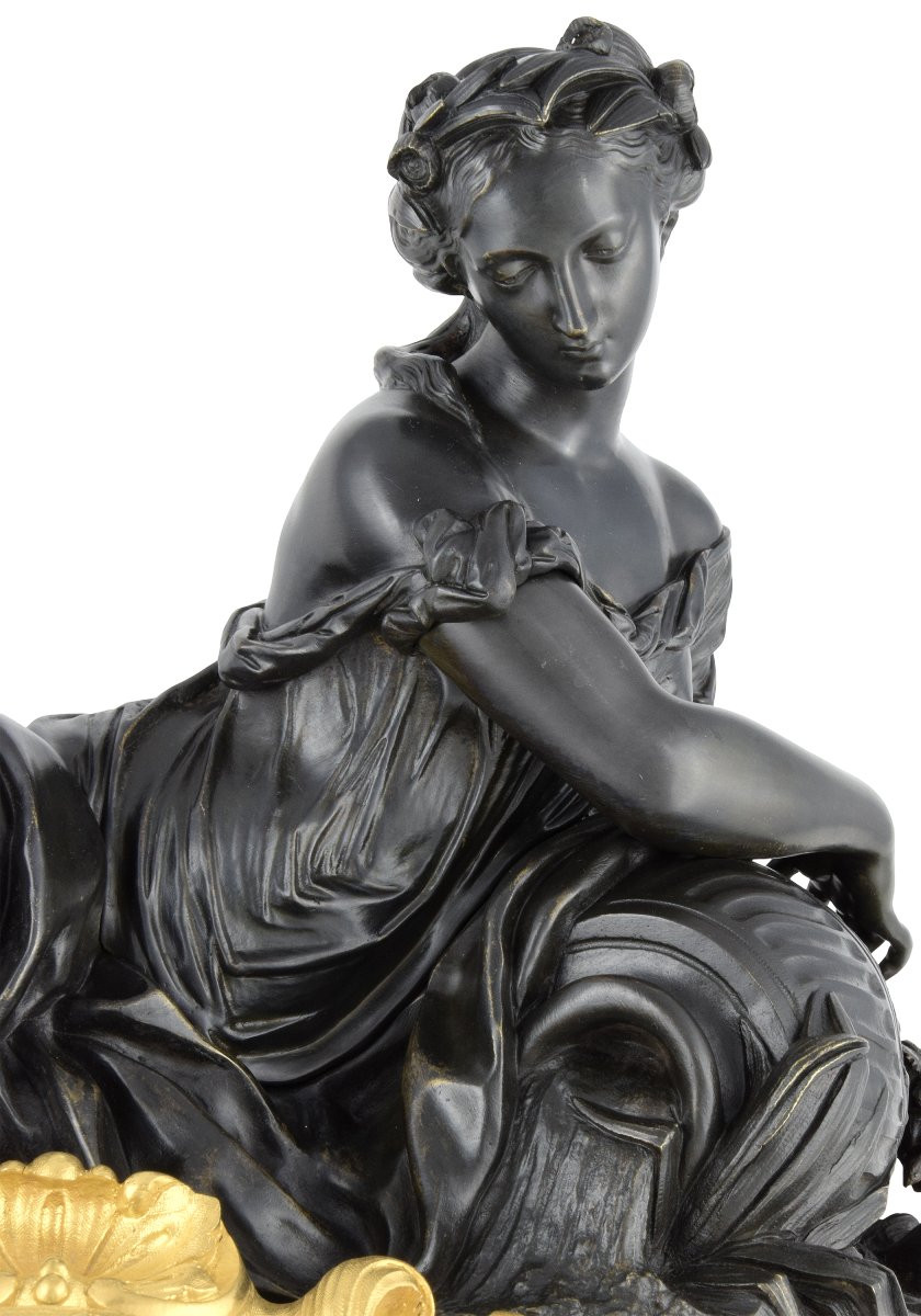 Pendule Naïde Bronzier : MARCHAND / Horloger : DEWINT-photo-1