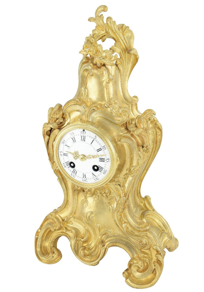 Pendule du Sculpteur Eugène Lelièvre (1856-1945) Louis XV-photo-2