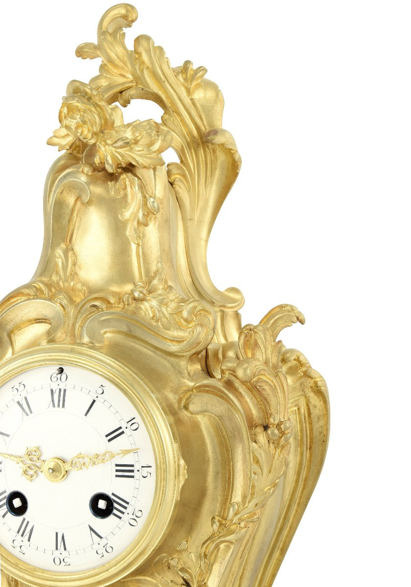 Pendule du Sculpteur Eugène Lelièvre (1856-1945) Louis XV-photo-1