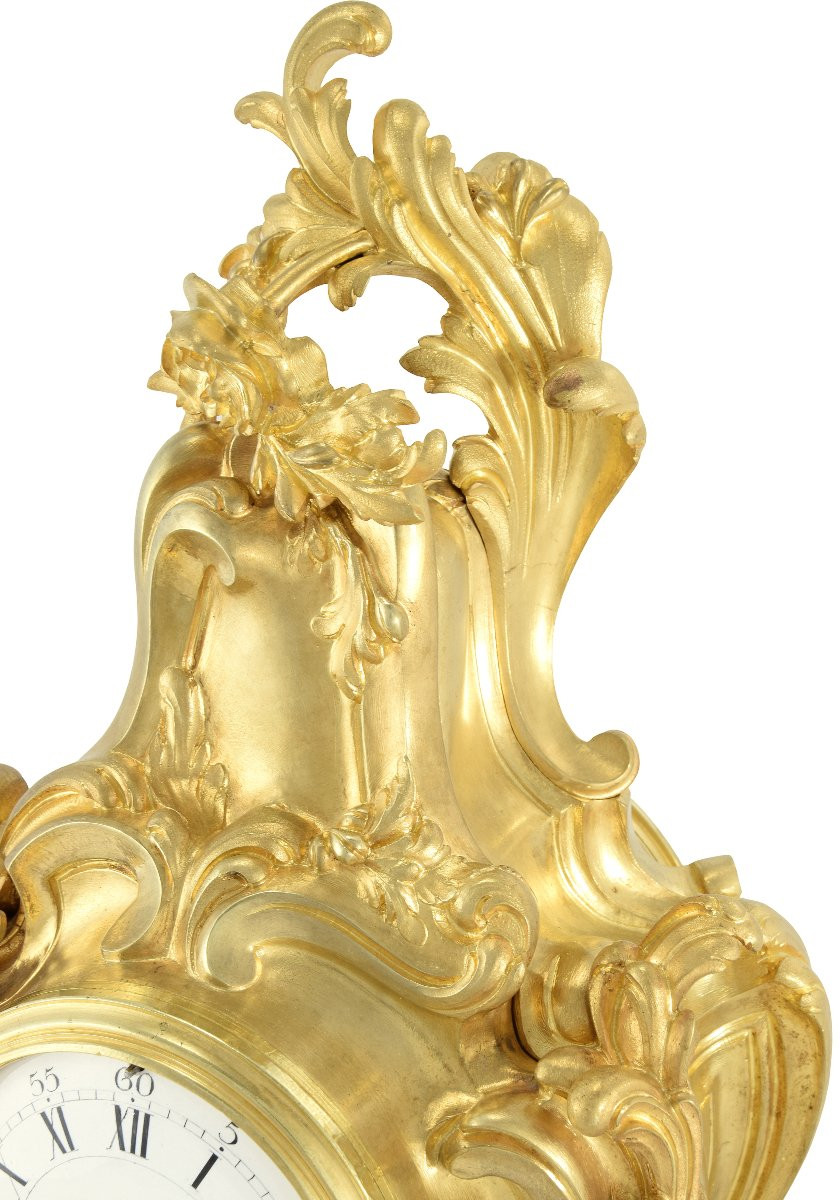 Pendule du Sculpteur Eugène Lelièvre (1856-1945) Louis XV-photo-4