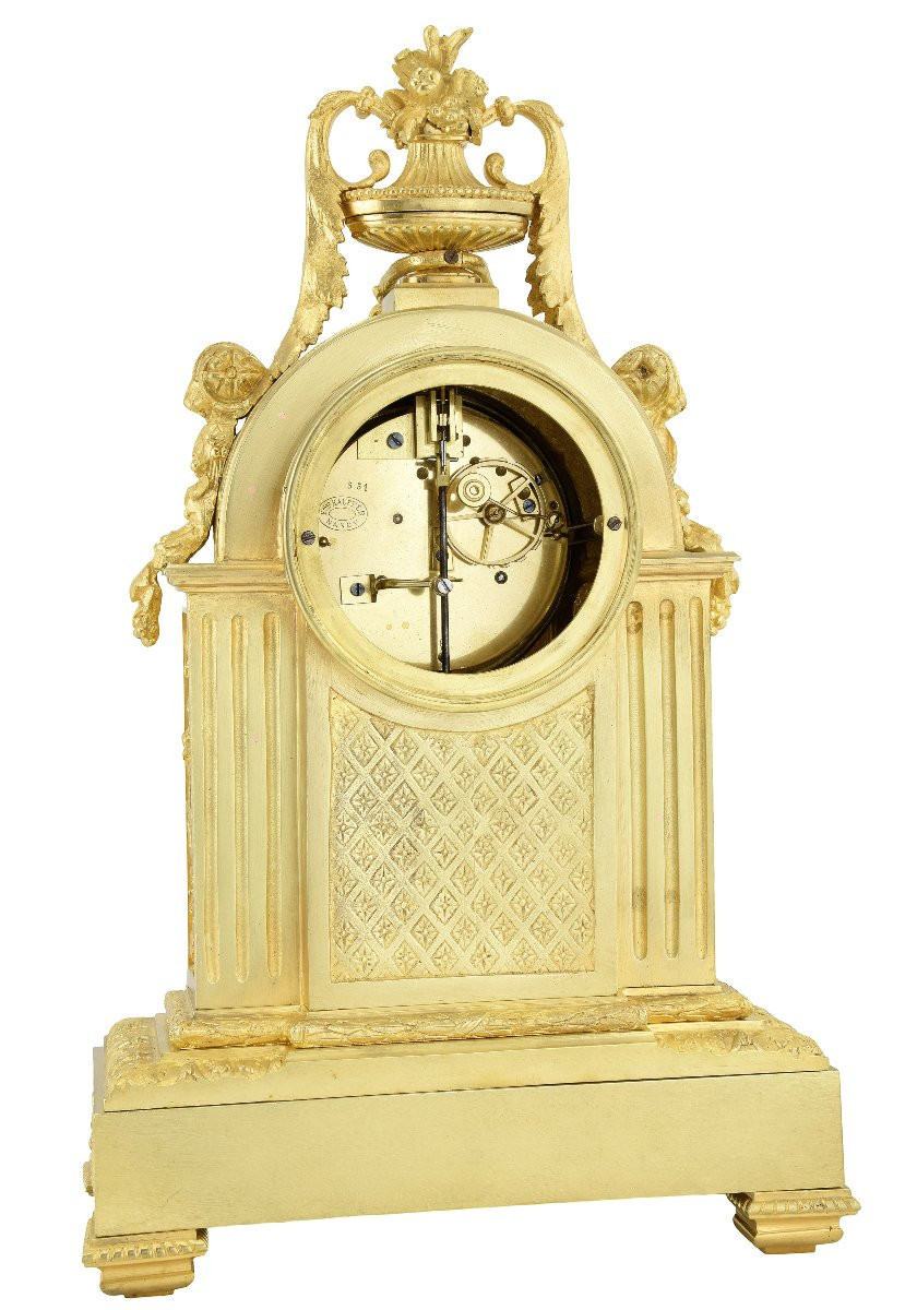 Pendule en bronze doré Napoléon III-photo-4