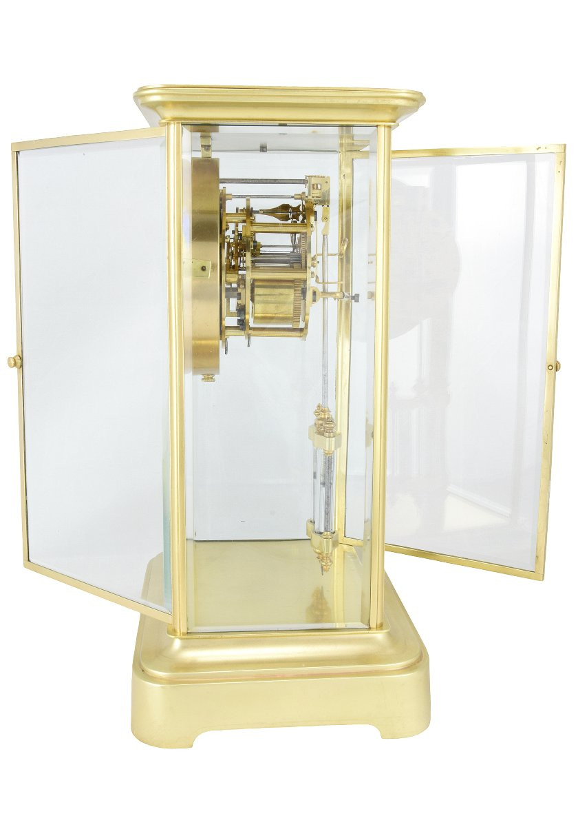 Pendule vitrée échappement Brocot Horloger : JAPY-photo-6