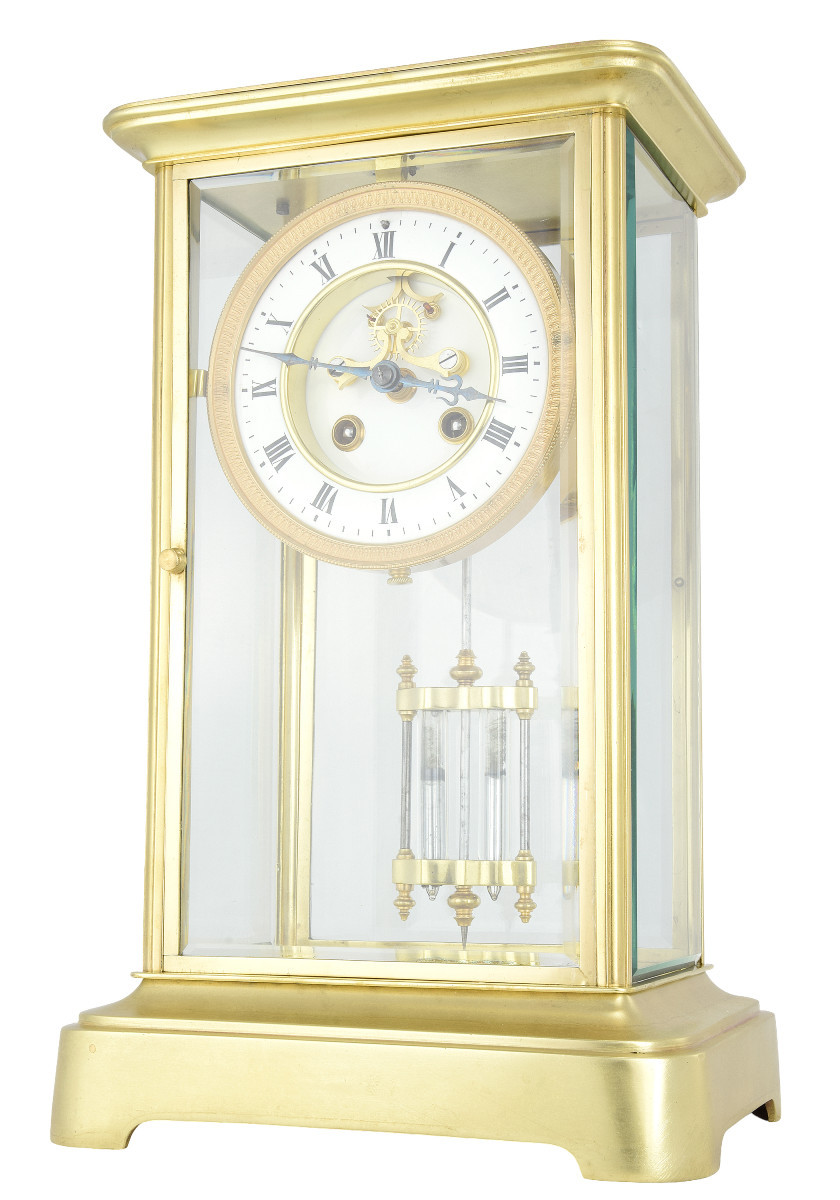 Pendule vitrée échappement Brocot Horloger : JAPY