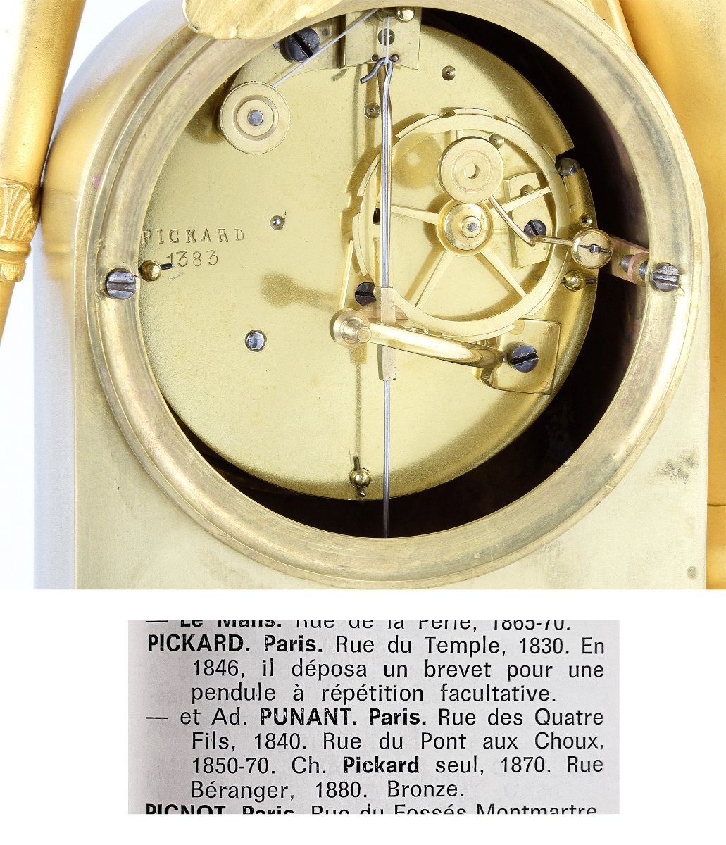 Clock “chronos The Boat Of Time” Pickard 1830-photo-6