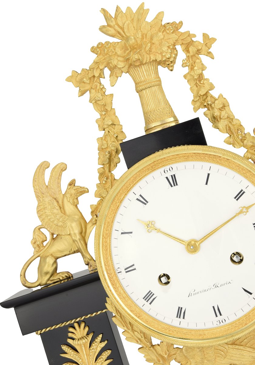 Pendule portique Empire Horloger : HUNZIKER 1805-photo-3