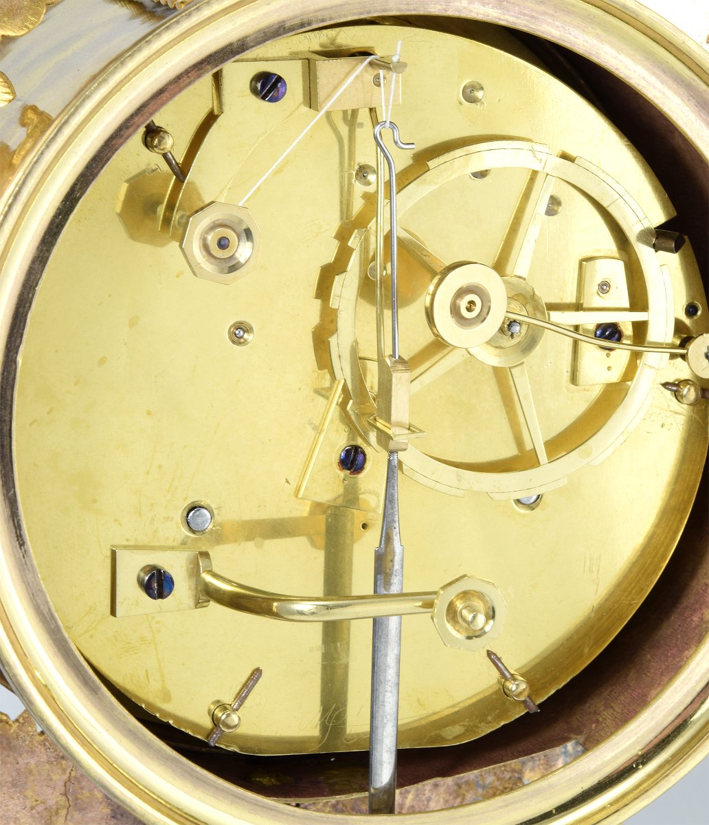 Pendule portique Empire Horloger : HUNZIKER 1805-photo-8