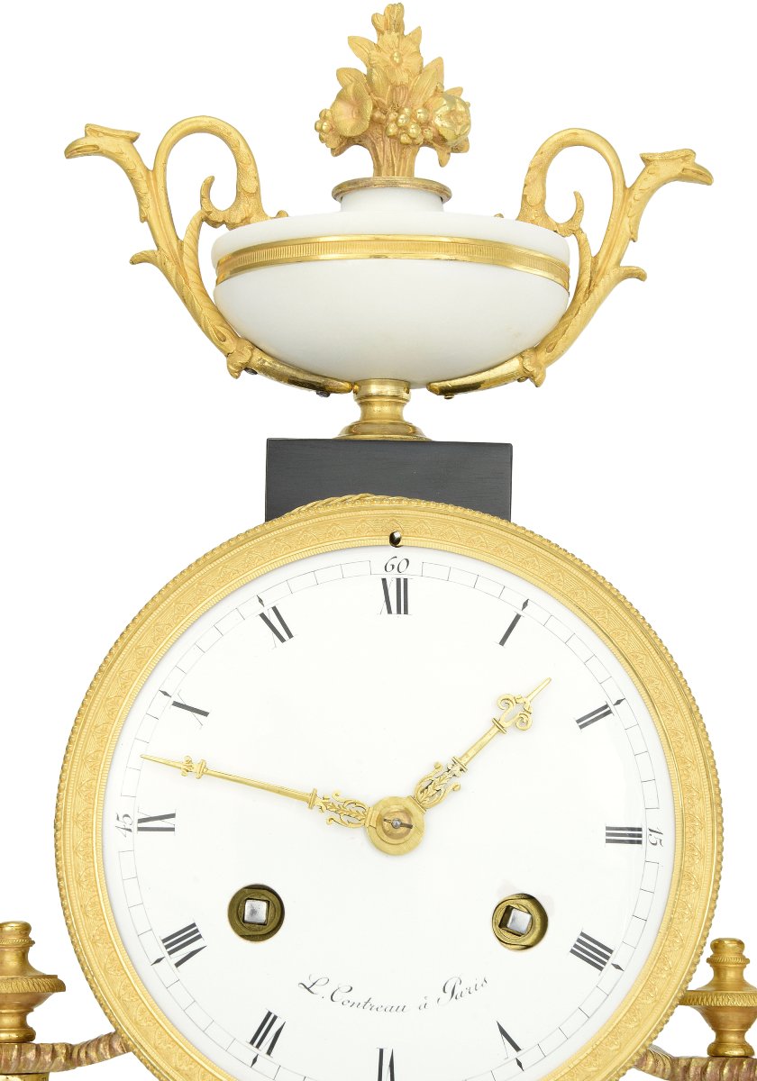 Clock Portico Watchmaker : Contreau 1850-photo-2