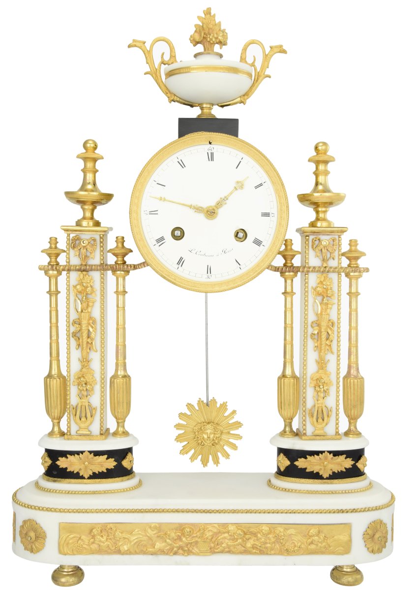 Clock Portico Watchmaker : Contreau 1850