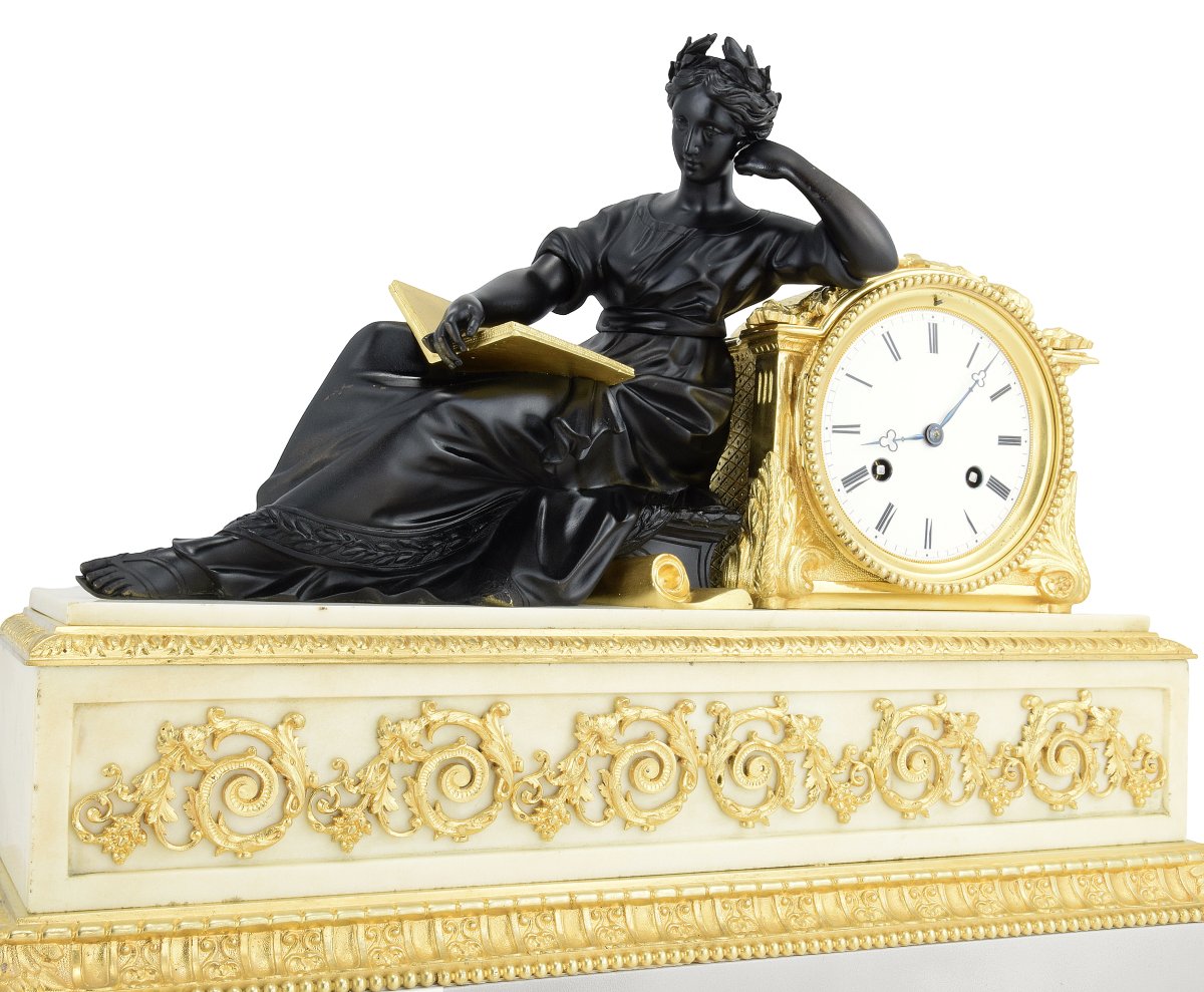 Clock In The Style Of Madame Geoffrin Watchmaker : Desfontaines 1850-photo-3