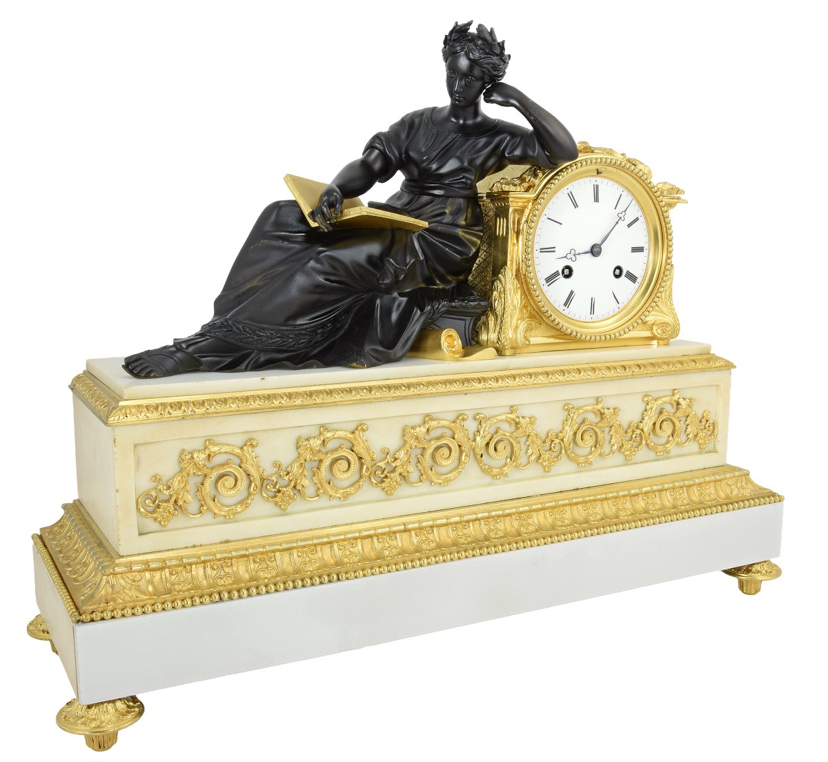 Clock In The Style Of Madame Geoffrin Watchmaker : Desfontaines 1850-photo-5