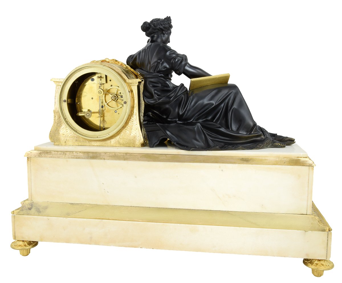 Clock In The Style Of Madame Geoffrin Watchmaker : Desfontaines 1850-photo-6