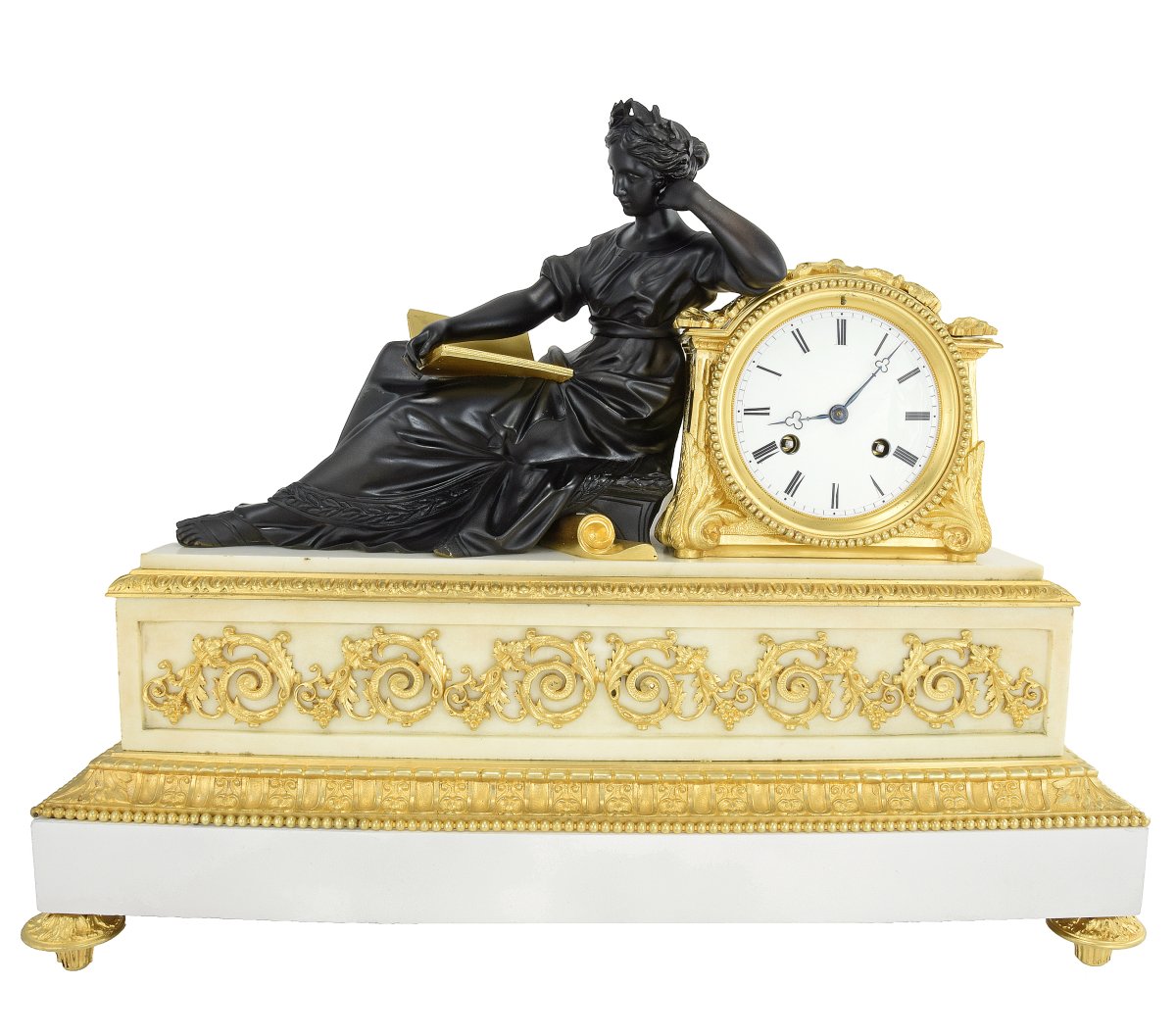 Clock In The Style Of Madame Geoffrin Watchmaker : Desfontaines 1850