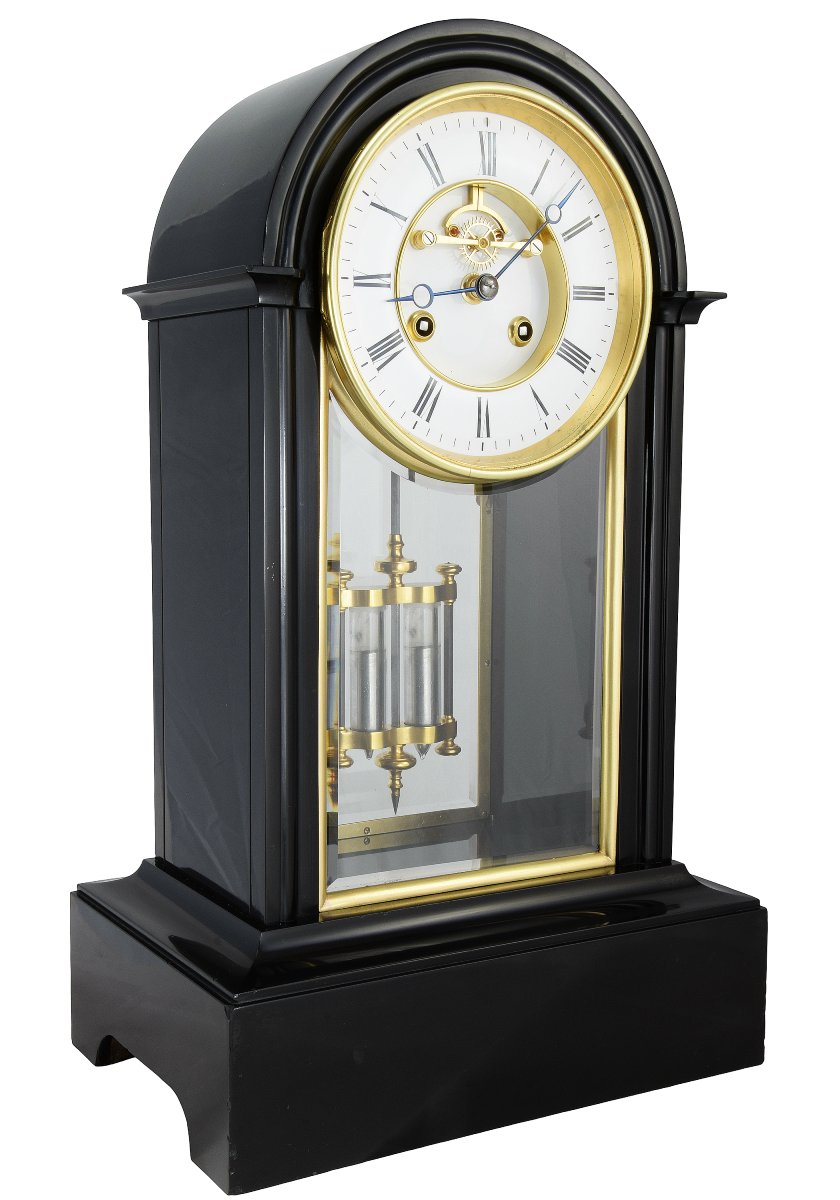  Clock Farcot Precision Clock With Visible Brocot Escapement-photo-2