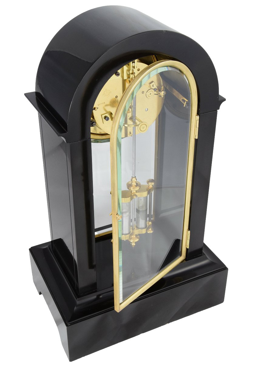  Clock Farcot Precision Clock With Visible Brocot Escapement-photo-3