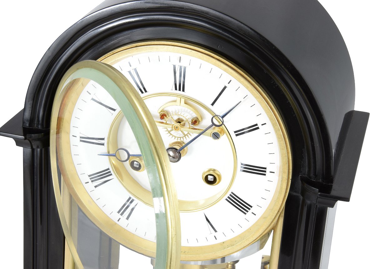 Clock Farcot Precision Clock With Visible Brocot Escapement-photo-1
