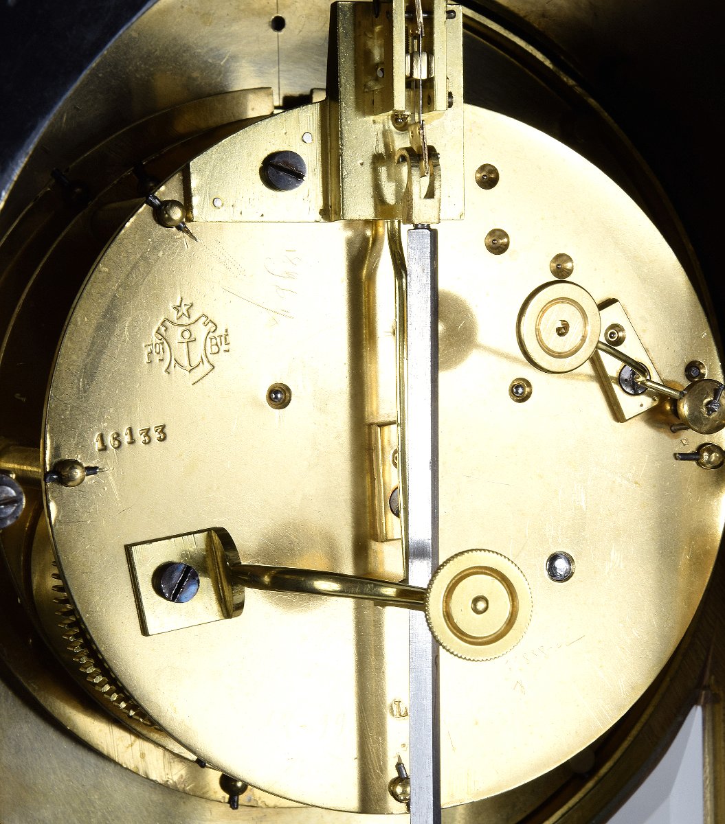  Clock Farcot Precision Clock With Visible Brocot Escapement-photo-6