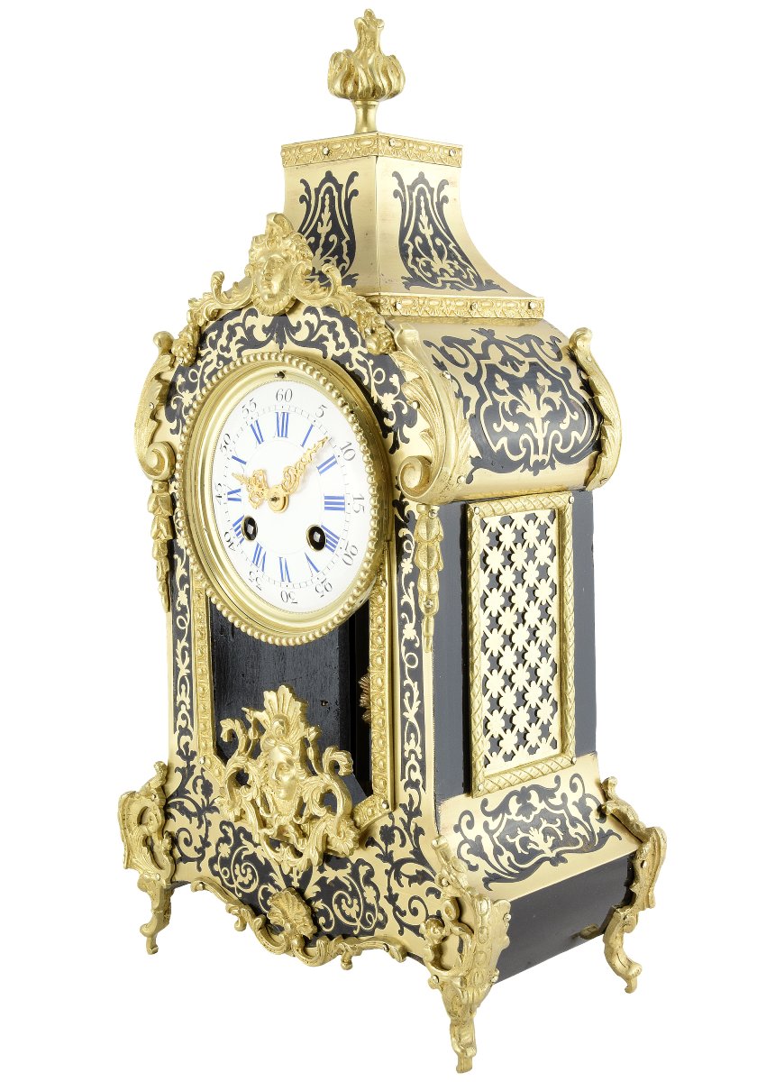 Pendule cartel Louis XIV régence XIXème-photo-4