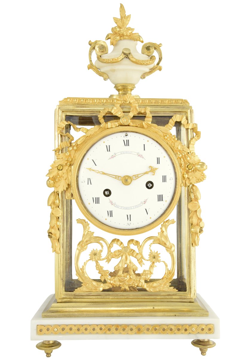 Clock Glass Century XVIIIe Watchmaker: Crosnier 1775-photo-2