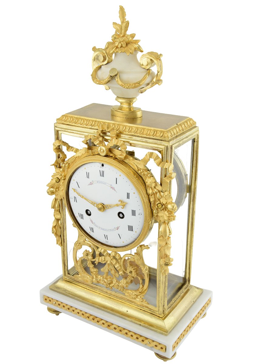  Clock Glass Century XVIIIe Watchmaker: Crosnier 1775-photo-1