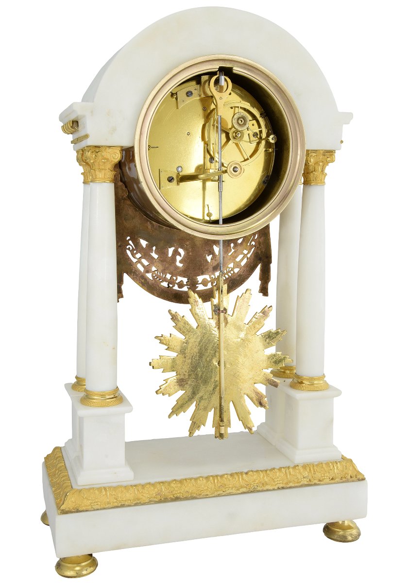 Pendule portique Empire Horloger : VEIBEL 1810-photo-6