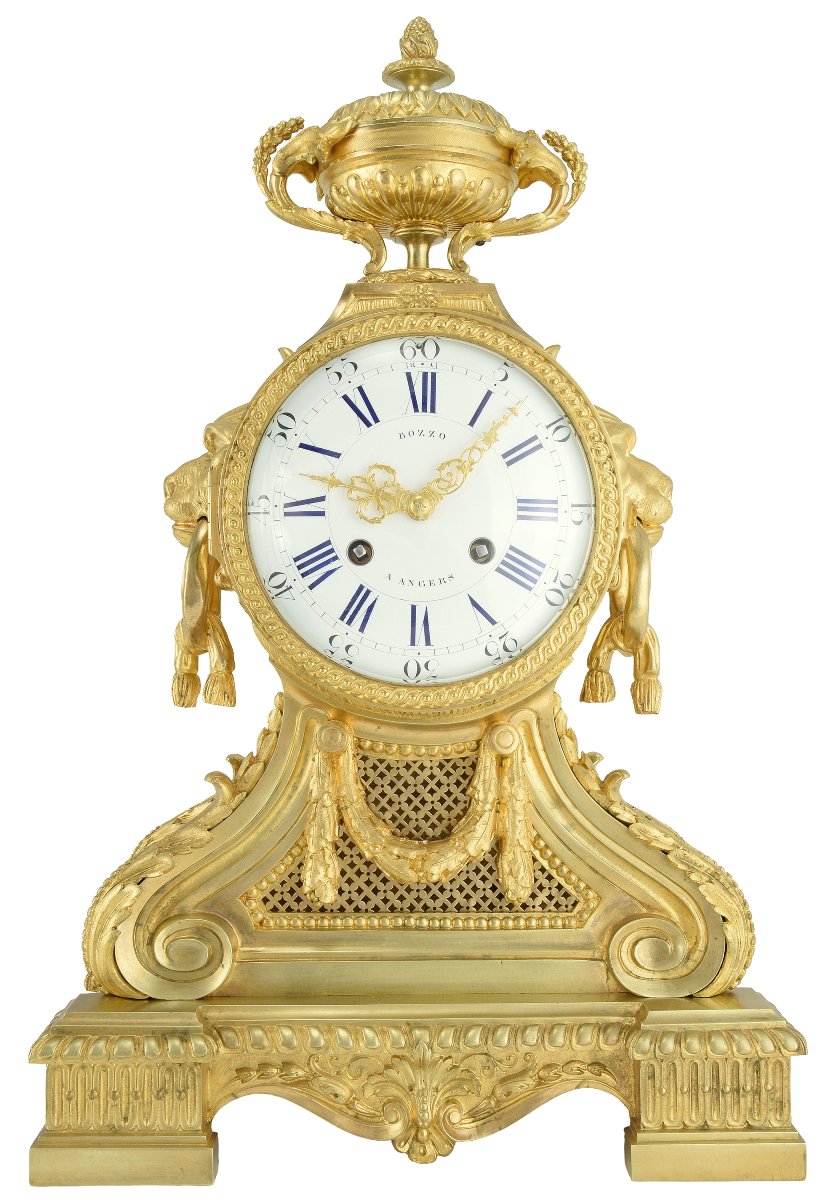 Pendule "Mufles de lion" Néo-classique JAPY FILS 1855-photo-2