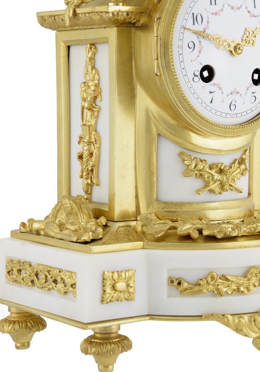 Clock Louis XVI Style Napoleon III Era-photo-3