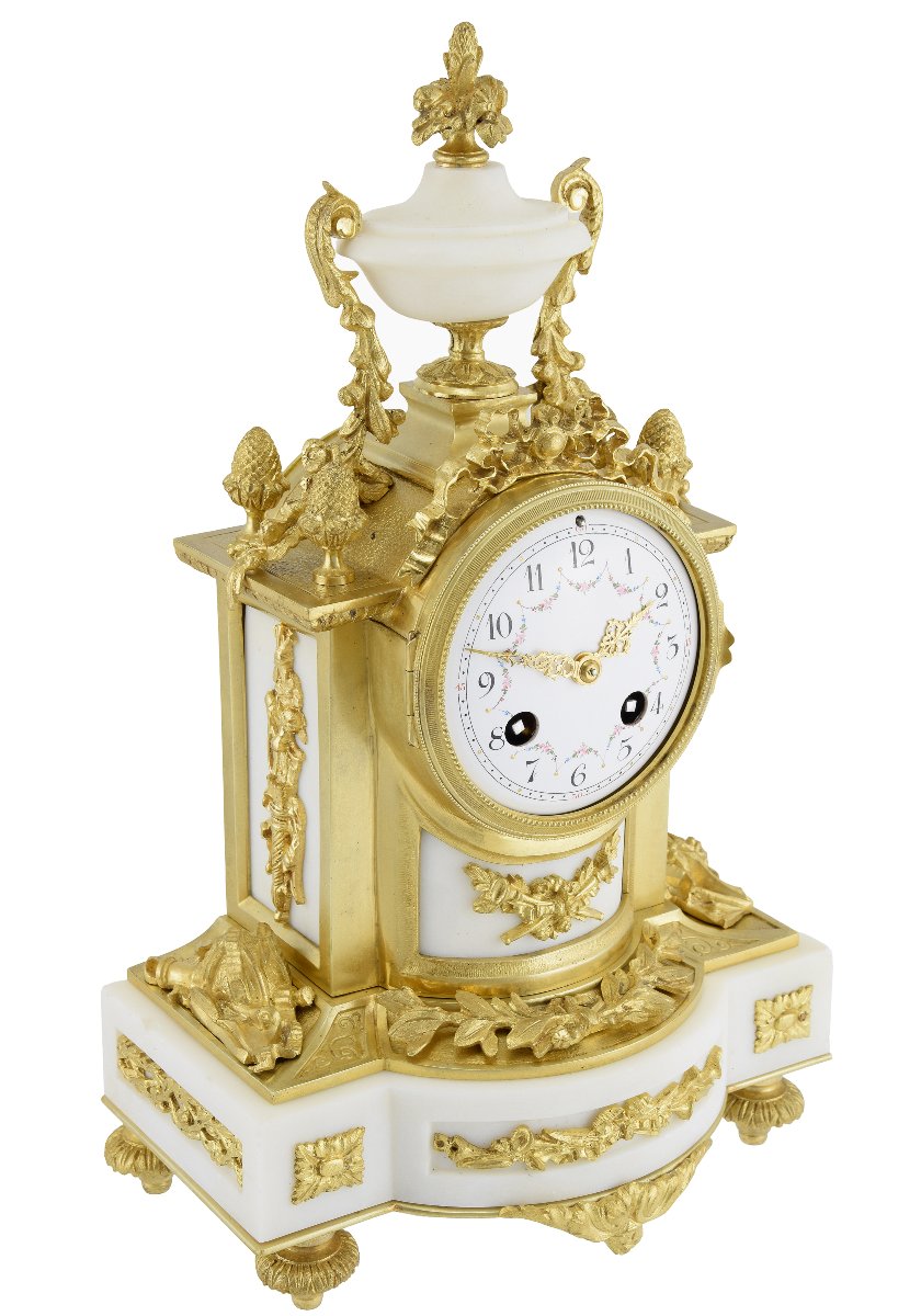 Clock Louis XVI Style Napoleon III Era-photo-4