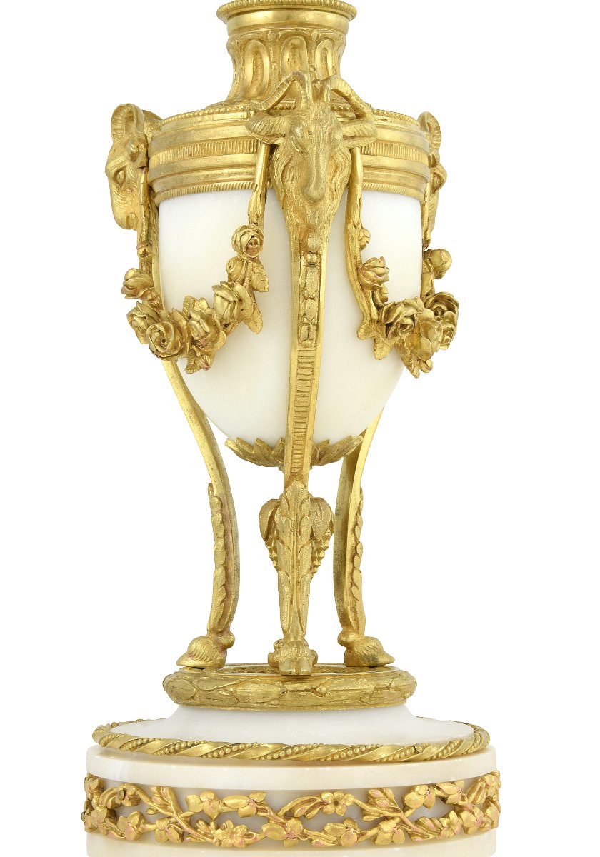 Paire de chandeliers en bouquet de fleurs-photo-5