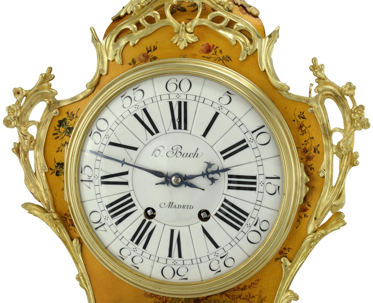 Cartel Louis XV peintre : Hipólito Bach XIXème-photo-4