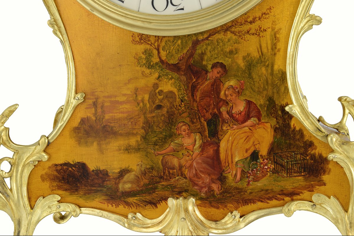 Cartel Louis XV peintre : Hipólito Bach XIXème-photo-1