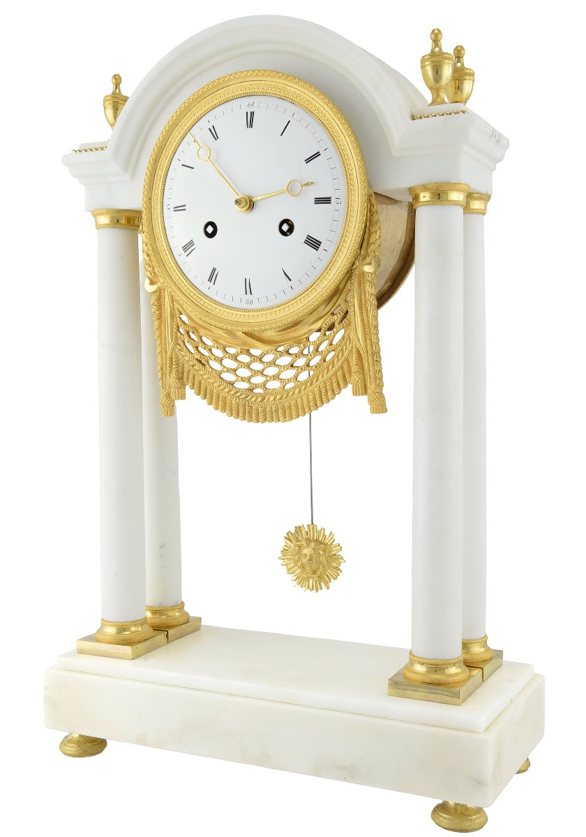 Pendule portique Empire