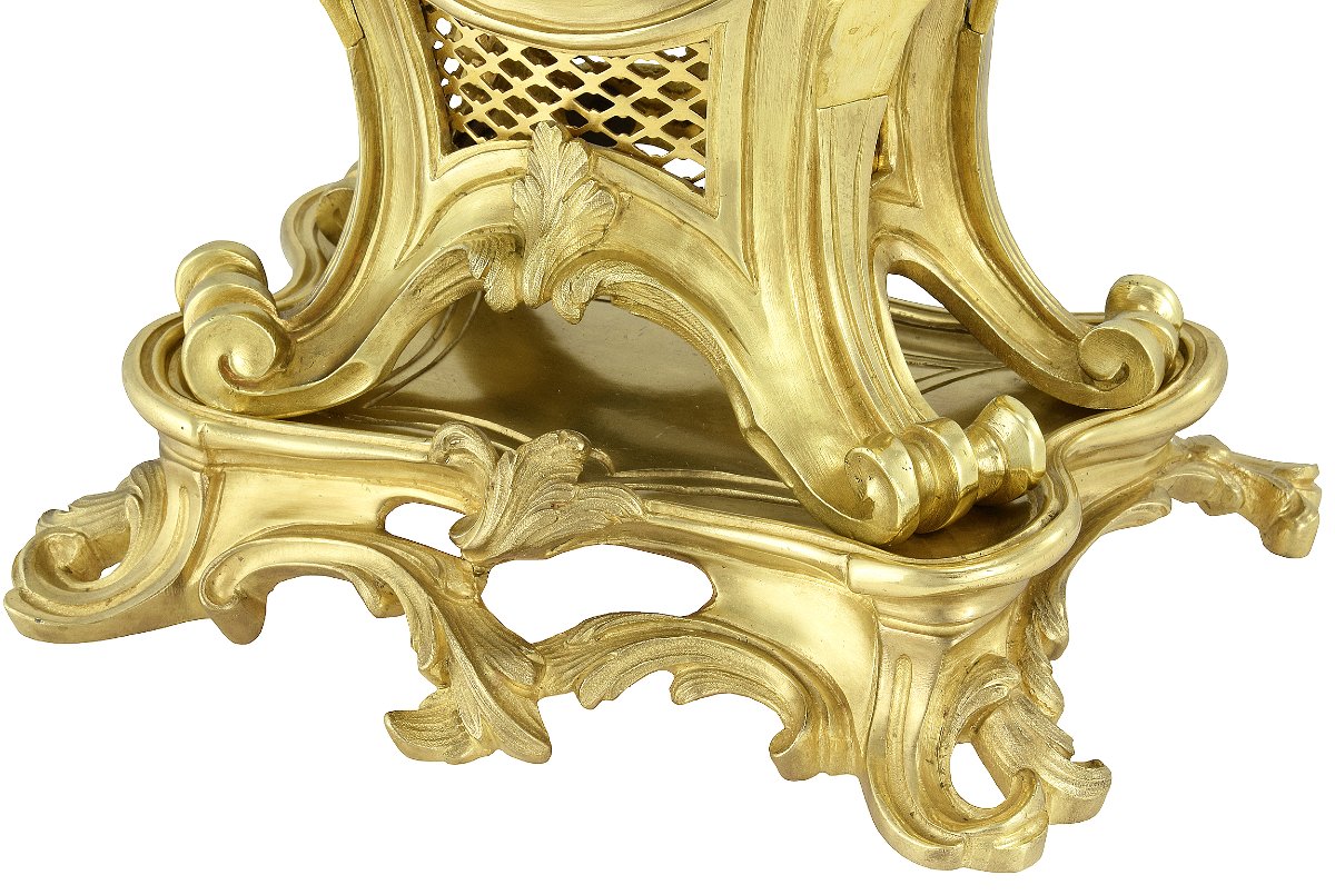 19th-century Louis XV Cartel Clock-photo-4
