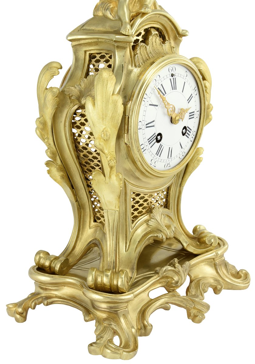 19th-century Louis XV Cartel Clock-photo-2