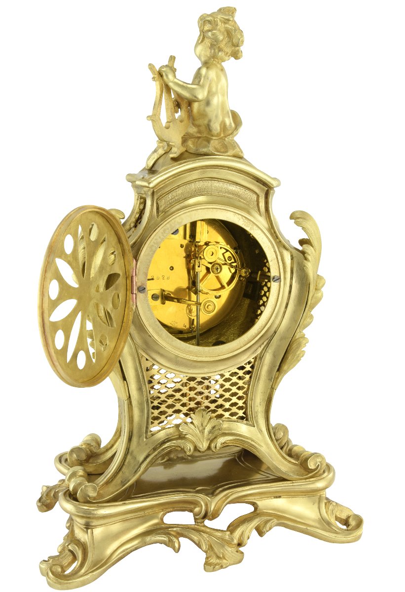 19th-century Louis XV Cartel Clock-photo-4