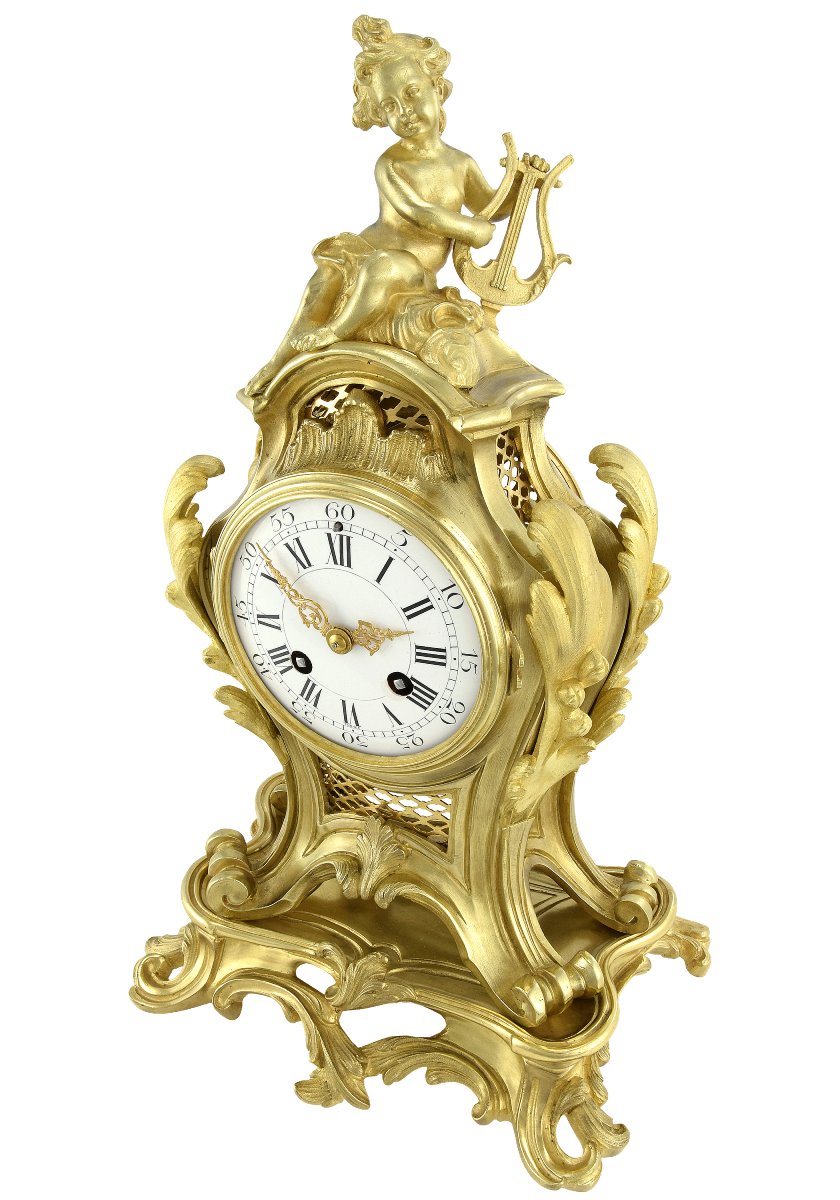 19th-century Louis XV Cartel Clock