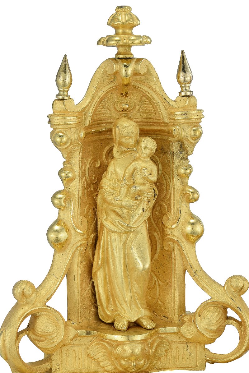 Large Clock “l’offrande” Louis-philippe Circa 1840-photo-6