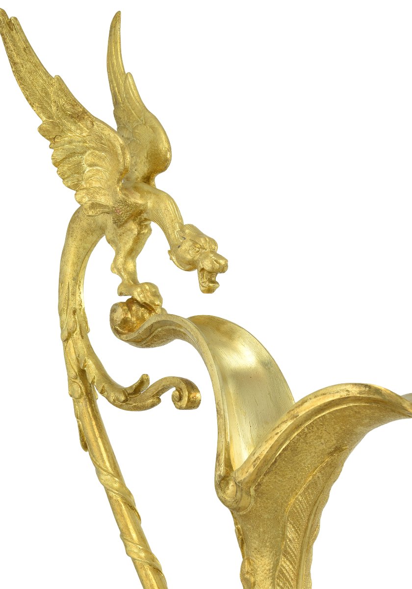 Large Pair Ewers 61cm Of Wedgwood And Gilt-bronze  -photo-1