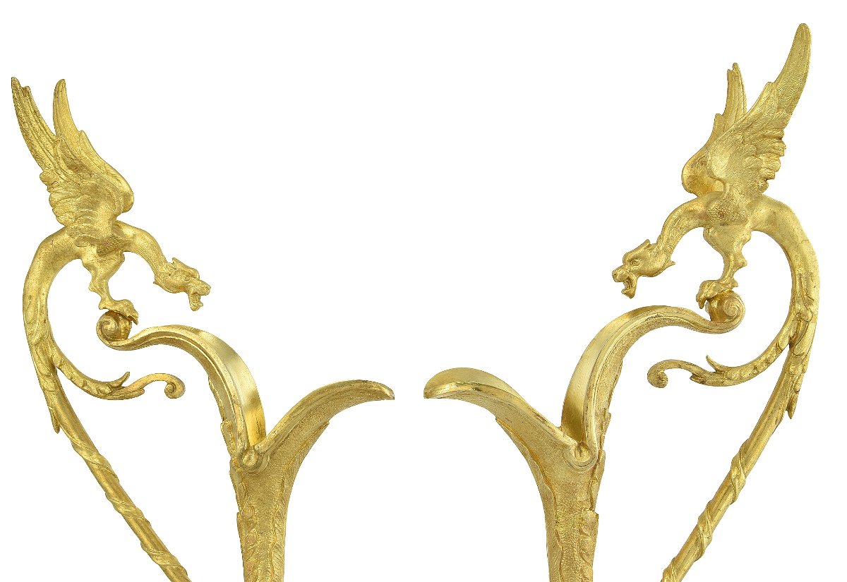 Large Pair Ewers 61cm Of Wedgwood And Gilt-bronze  -photo-2